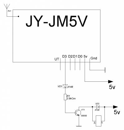 схема подключения модуля jy-jm5v